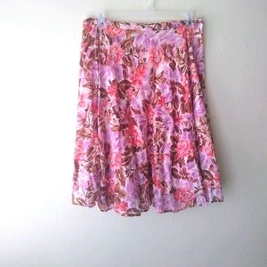 George floral flared Midi skirt Size 14